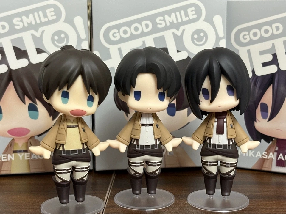 In Stock Good Smile Attack On Titan Chibi Figure Official Genuine Levi Ackerman Mikasa Ackerman Eren Yeager Collectible Ornament
In Stock Good Smile Attack On Titan Chibi Figure Official Genuine Levi Ackerman Mikasa Ackerman Eren Yeager Collectible Ornament