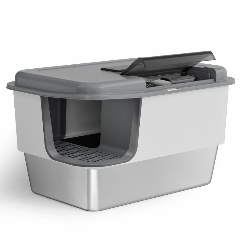 Oversized cat litter box Corridor fully enclosed anti-splash cat toilet Stainless steel deodorant cat kitten cat litter box
Oversized cat litter box Corridor fully enclosed anti-splash cat toilet Stainless steel deodorant cat kitten cat litter box