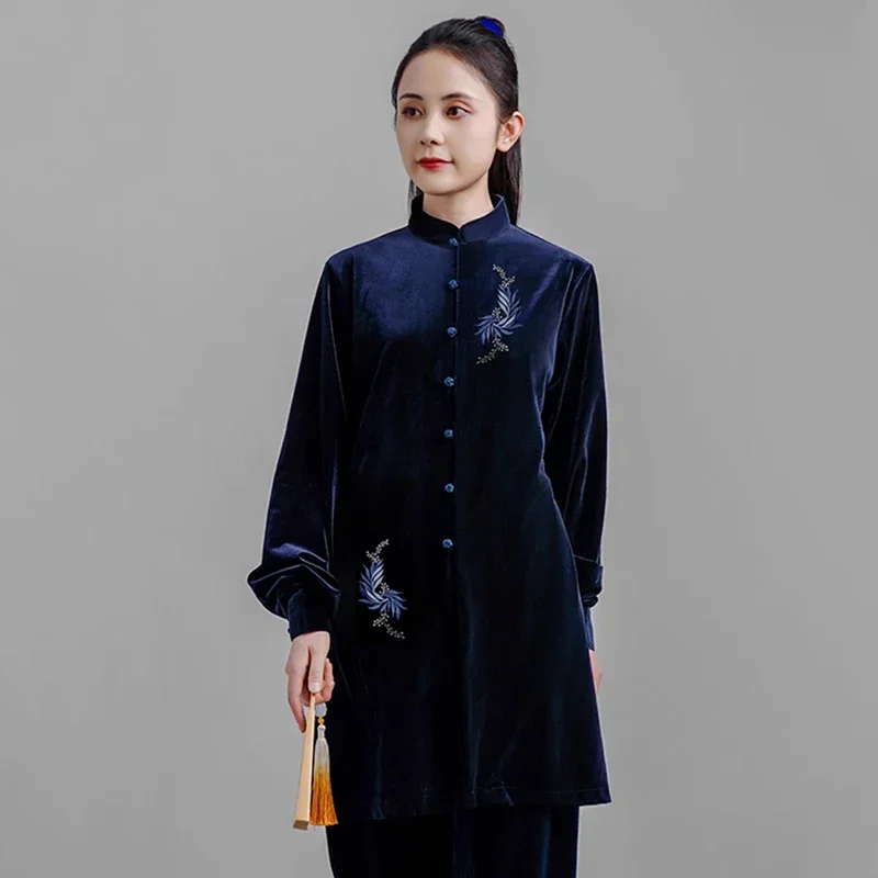 Kun Master утолщенная бархатная униформа Тайчи, элегантный зимний костюм для боевых искусств, одежда для кунг-фу с вышивкой, тайцзи для женщин
Kun Master утолщенная бархатная униформа Тайчи, элегантный зимний костюм для боевых искусств, одежда для кунг-фу с вышивкой, тайцзи для женщин