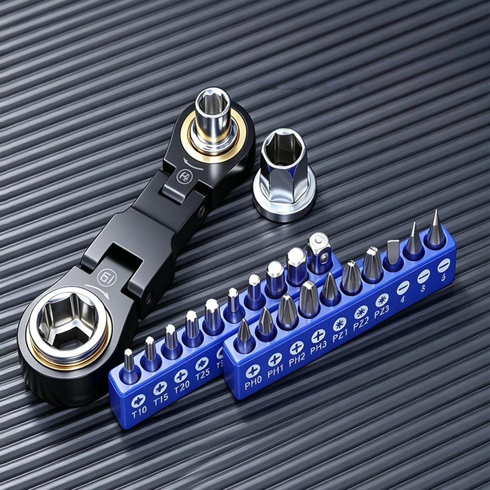 Ratchet Wrench Set Ratchet Wrench Sockets Screwdriver Bit Hex Wrenches Set 2-in-1 Spanner Hand Repair Tools
Ratchet Wrench Set Ratchet Wrench Sockets Screwdriver Bit Hex Wrenches Set 2-in-1 Spanner Hand Repair Tools