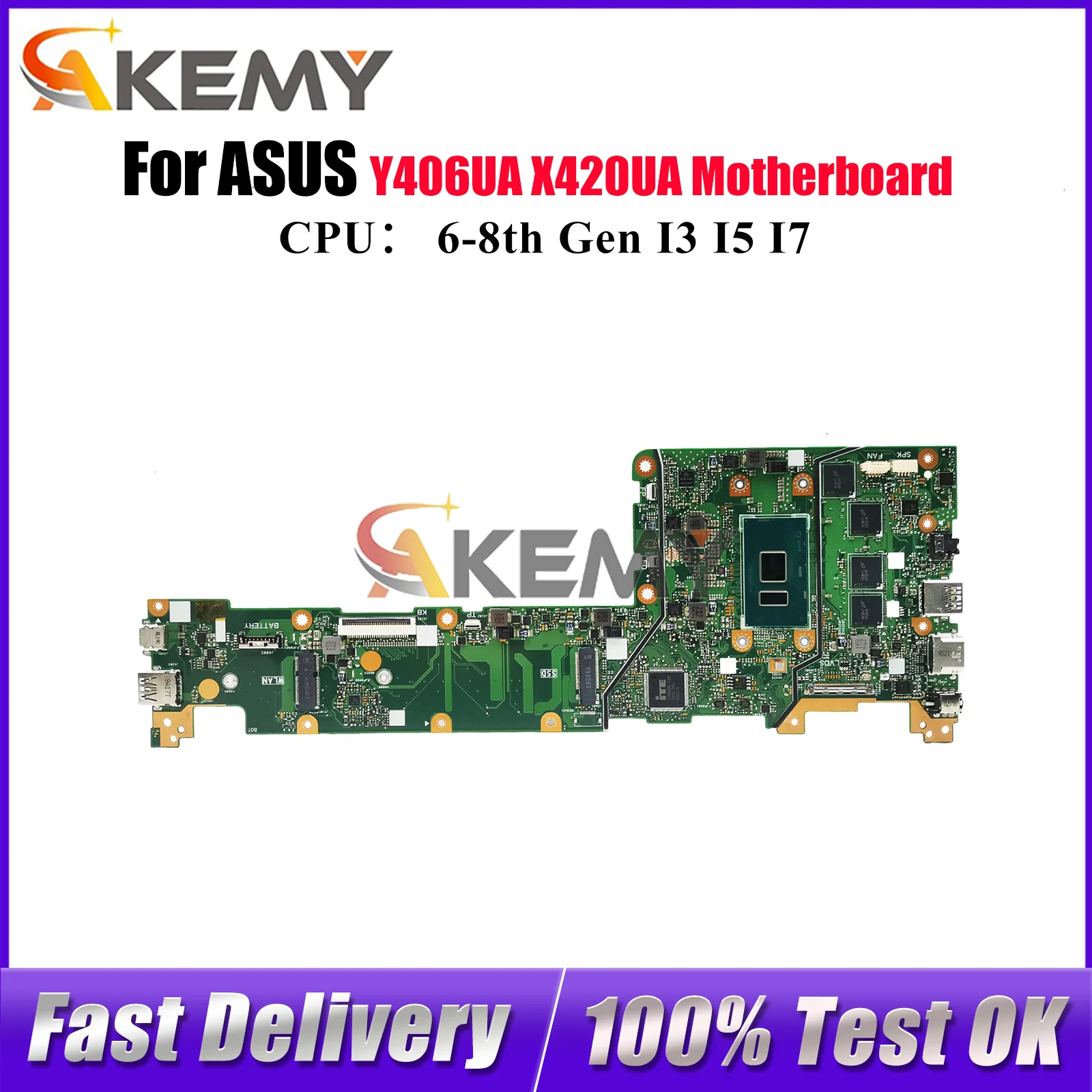 X420UA Laptop Motherboard For ASUS VivoBook X420U X420UA Y406UA Notebook Mainboard With I3 I5 I7 CPU 100% tests OK fast shipping
X420UA Laptop Motherboard For ASUS VivoBook X420U X420UA Y406UA Notebook Mainboard With I3 I5 I7 CPU 100% tests OK fast shipping