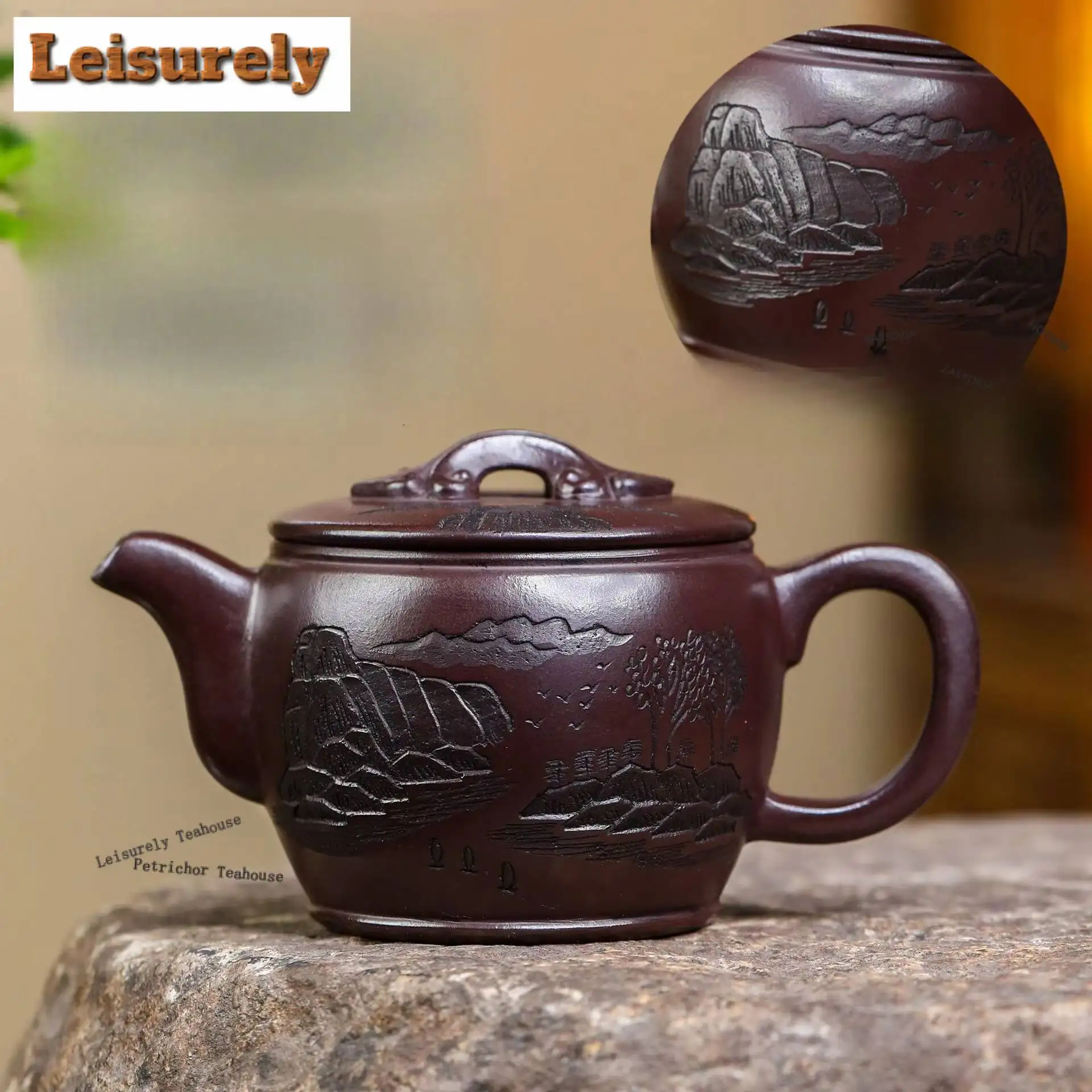 300ml Ancient Yixing Purple Clay Teapots Handmade Large Caliber Pot Raw Ore XXX Mud Kettle Chinese Zisha Tea Set Tea Services
300ml Ancient Yixing Purple Clay Teapots Handmade Large Caliber Pot Raw Ore XXX Mud Kettle Chinese Zisha Tea Set Tea Services