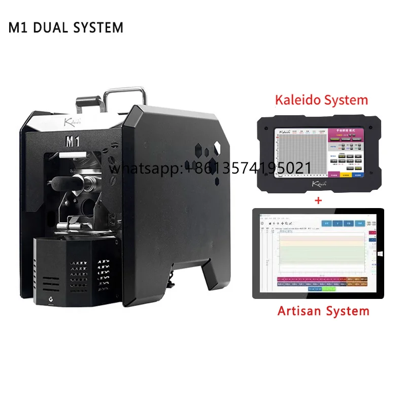 Kaleido Sniper M1S Dual System Coffee Roaster 50-200g Electric Coffee Roasting Machine Mini Roaster
Kaleido Sniper M1S Dual System Coffee Roaster 50-200g Electric Coffee Roasting Machine Mini Roaster
