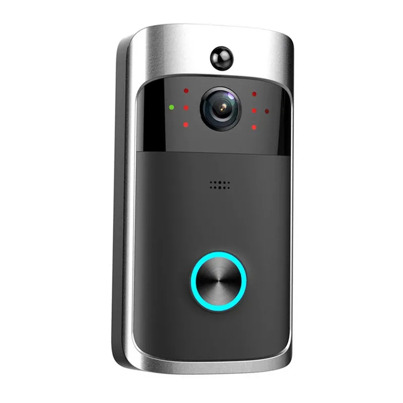 V5 Wireless Video Doorbell with Night Vision 720P HD Wide Angle Camera and PIR Motion Detection for Home Security
V5 Wireless Video Doorbell with Night Vision 720P HD Wide Angle Camera and PIR Motion Detection for Home Security