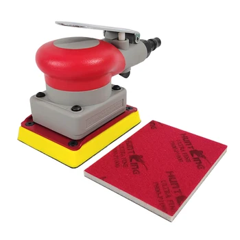 Red Sandpaper Car Sand Putty 75x100 Square Dry Sponge Sandpaper Hardware Furniture Surface Polishing Abrasive Grit