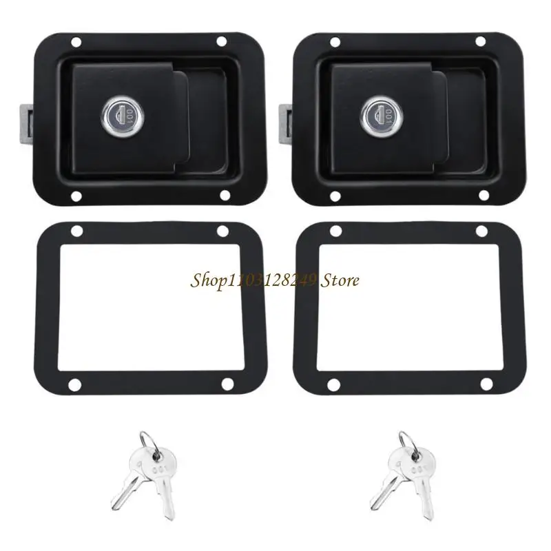 N5KD Metal Door Lock Entry Handle Latches Lock Replacement Waterproof Trailer Lock Adjustable for Trailer & Outdoor Equipment
N5KD Metal Door Lock Entry Handle Latches Lock Replacement Waterproof Trailer Lock Adjustable for Trailer & Outdoor Equipment