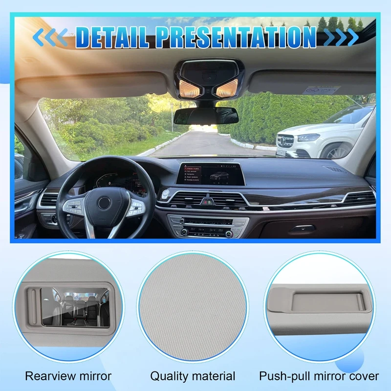 Автомобильные передние солнцезащитные козырьки для BMW 5-SERIES F10 F11 F18 2011-2015 гг. 
Автомобильные передние солнцезащитные козырьки для BMW 5-SERIES F10 F11 F18 2011-2015 гг.