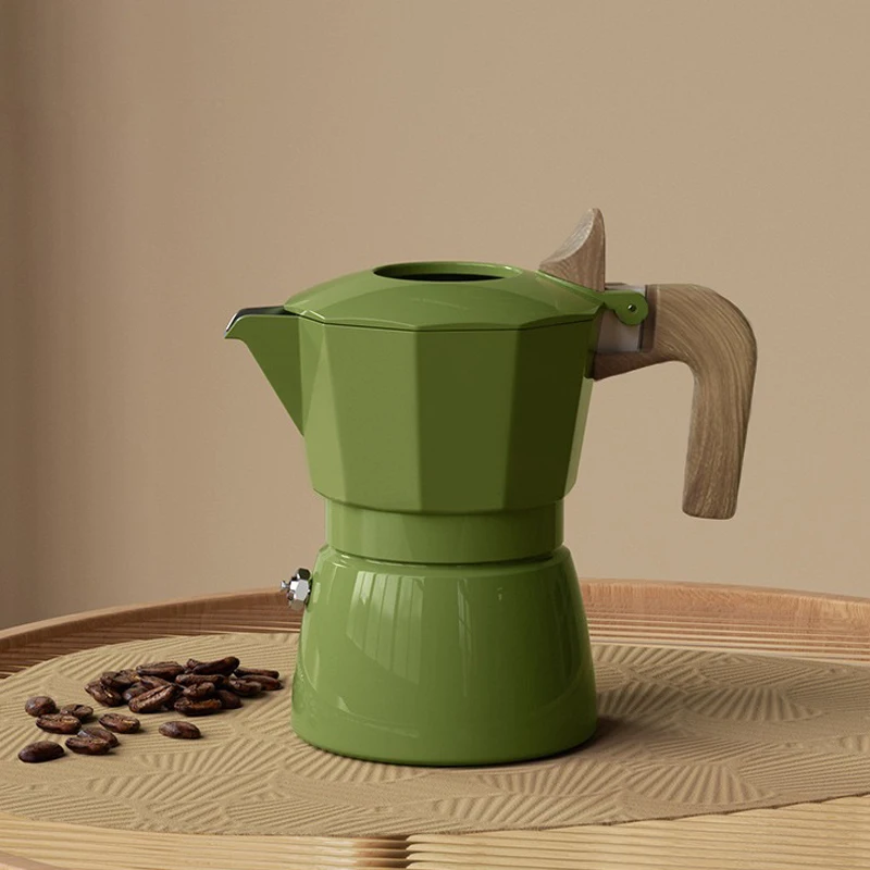 Food Grade Stovetop Espresso Maker 2 Cups Portable Camping Aluminum Moka Pots With Double Valve Aluminum Moka Pot
Food Grade Stovetop Espresso Maker 2 Cups Portable Camping Aluminum Moka Pots With Double Valve Aluminum Moka Pot