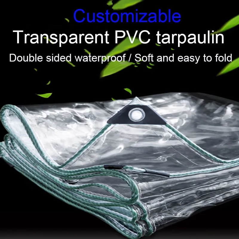 0.3mm Transparent PVC Tarpaulin Balcony Outdoor Plant Rain Protection Heat Preservation Partition Curtains Food Stalls Durable
0.3mm Transparent PVC Tarpaulin Balcony Outdoor Plant Rain Protection Heat Preservation Partition Curtains Food Stalls Durable
