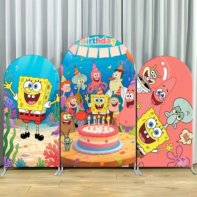 SpongeBob Birthday Cake Arch Backdrop Cover Cartoon Party Decoration Elastic Fabric Photo Booth Background Celebration Decor
SpongeBob Birthday Cake Arch Backdrop Cover Cartoon Party Decoration Elastic Fabric Photo Booth Background Celebration Decor