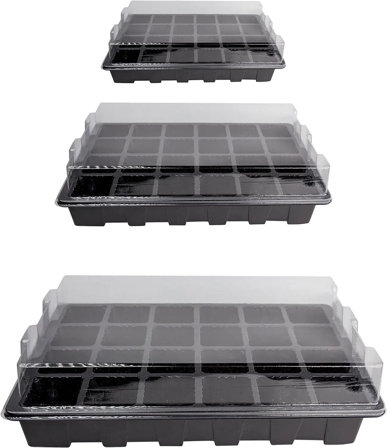 10 Pack -240 Cells -24 Grow Trays with Humidity Dome and Cell Insert - Mini Propagator for Seed Starting and Growing Hea
10 Pack -240 Cells -24 Grow Trays with Humidity Dome and Cell Insert - Mini Propagator for Seed Starting and Growing Hea