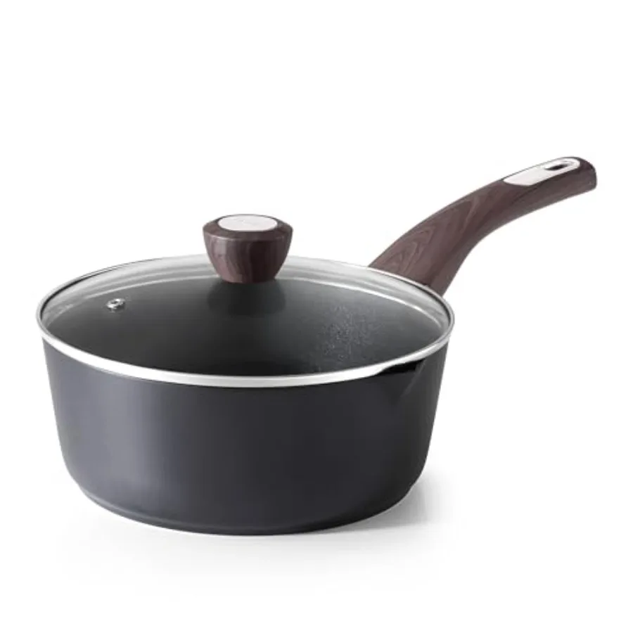 Nonstick Sauce Pan 3.0 Quart with Lid Double Spout Induction Compatible PFOA Free Non Toxic Kitchen Cooking Pot Multifunctional
Nonstick Sauce Pan 3.0 Quart with Lid Double Spout Induction Compatible PFOA Free Non Toxic Kitchen Cooking Pot Multifunctional