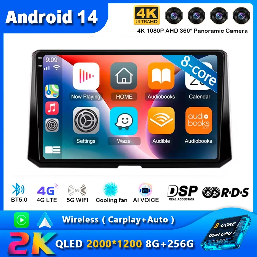 Android 14 Wireless Carplay Auto Car Radio For Toyota Corolla 12 2018 2019 2020 Navigation GPS Multimedia Video Player Stereo 4G
Android 14 Wireless Carplay Auto Car Radio For Toyota Corolla 12 2018 2019 2020 Navigation GPS Multimedia Video Player Stereo 4G