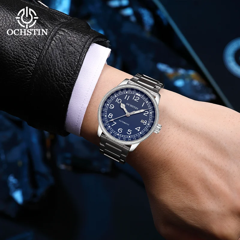 Мужские наручные часы OCHSTIN, автоматический механический механизм, серия Adventurer, браслет из нержавеющей стали, классические, водонепроницаемые.
Мужские наручные часы OCHSTIN, автоматический механический механизм, серия Adventurer, браслет из нержавеющей стали, классические, водонепроницаемые.