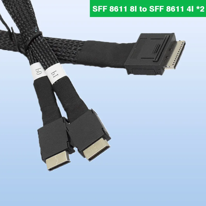 OCUlink Mini Sas SFF 8611 8I TO SFF 8611 4I * 2 кабель для передачи данных сервера от 1 до 2
OCUlink Mini Sas SFF 8611 8I TO SFF 8611 4I * 2 кабель для передачи данных сервера от 1 до 2