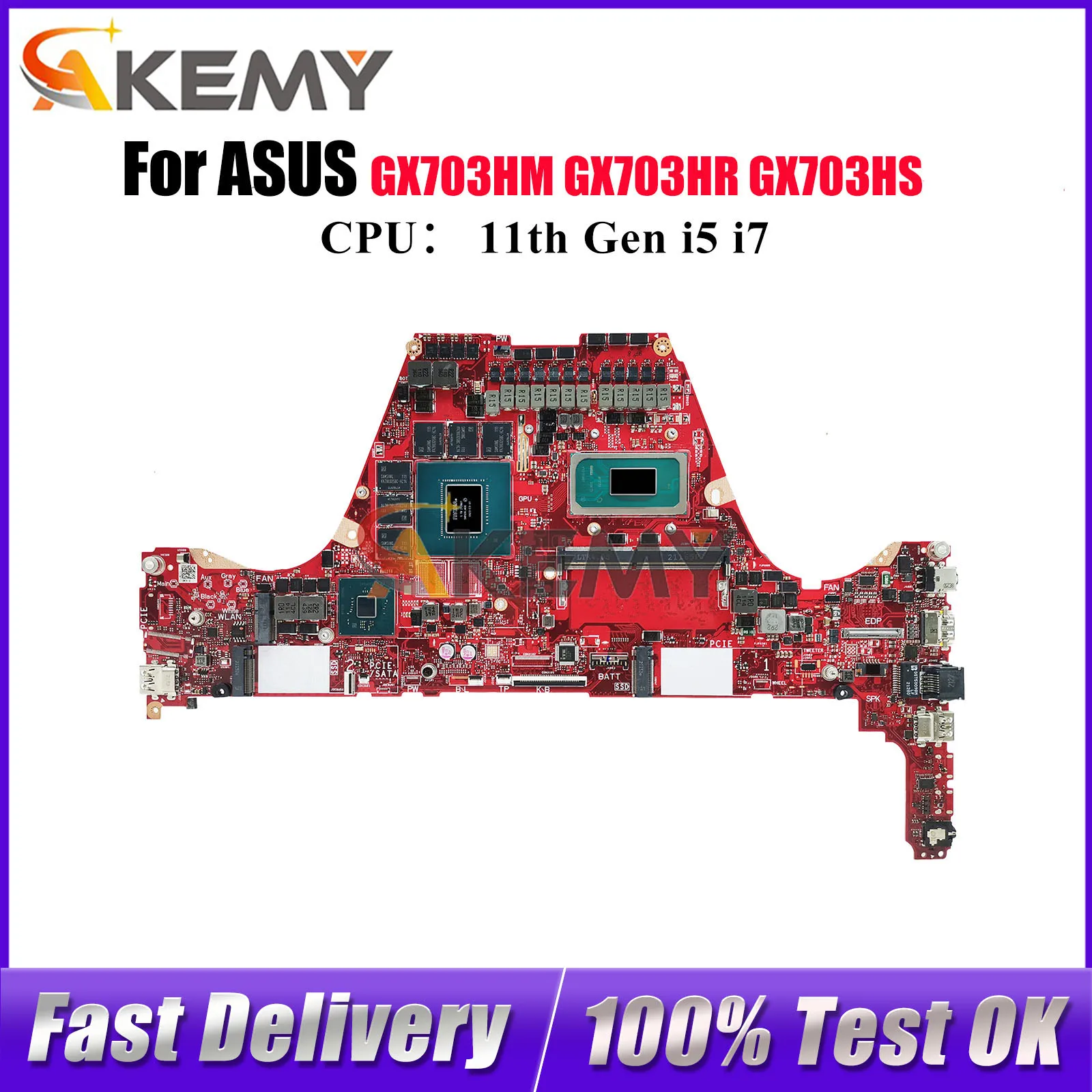GX703HS Laptop Motherboard For ASUS ROG Zephyrus S GX703HR GX703HS GX703 GX703HM Mainboard With 11th Gen i5 i7 100% tests OK stk
GX703HS Laptop Motherboard For ASUS ROG Zephyrus S GX703HR GX703HS GX703 GX703HM Mainboard With 11th Gen i5 i7 100% tests OK stk