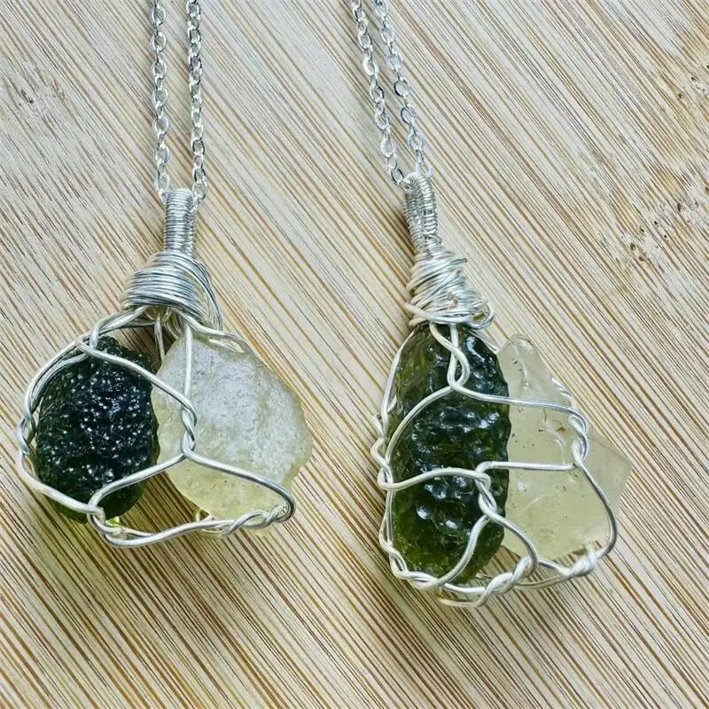 Natural Raw Libyan Glass Meteorite Copper Wire Wrapped Specimen Pendant Healing Stone For Men Women Jewelry Gift 1PCS
Natural Raw Libyan Glass Meteorite Copper Wire Wrapped Specimen Pendant Healing Stone For Men Women Jewelry Gift 1PCS