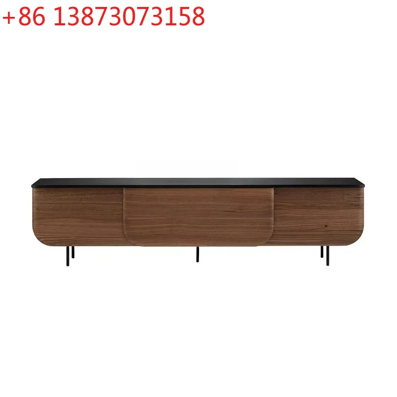 Designer high-end solid wood home decoration ornament retro style walnut floor-to-ceiling low cabinet against the wall
Designer high-end solid wood home decoration ornament retro style walnut floor-to-ceiling low cabinet against the wall