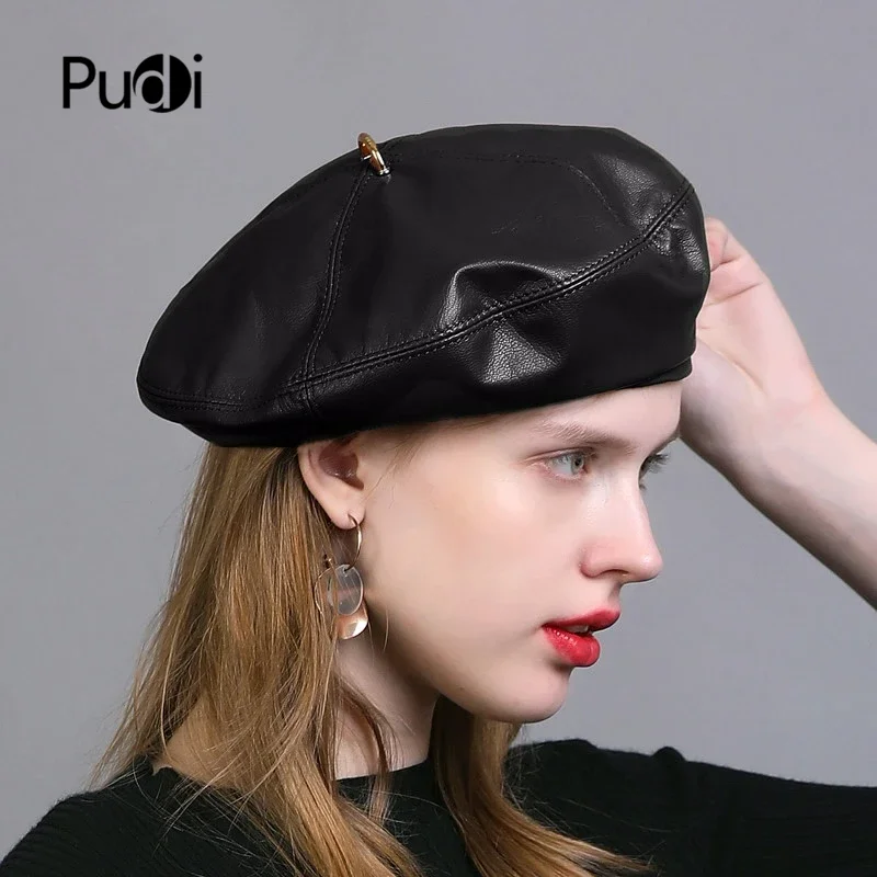 Pudi Women Real Leather Beret Cap Hat 2019 Brand New Leather Berets Female Caps Hats HL927
Pudi Women Real Leather Beret Cap Hat 2019 Brand New Leather Berets Female Caps Hats HL927