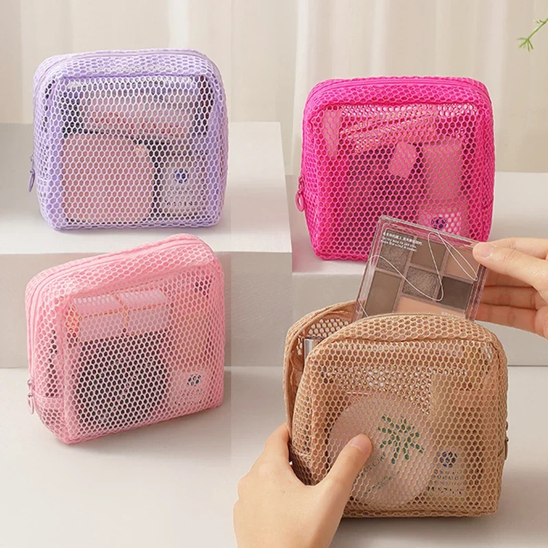Mesh Cosmetic Bag, Transparent Visible Travel Makeup Bag, Portable Zipper Toiletry Pouch for Daily Travel Office Outdoor Use
Mesh Cosmetic Bag, Transparent Visible Travel Makeup Bag, Portable Zipper Toiletry Pouch for Daily Travel Office Outdoor Use
