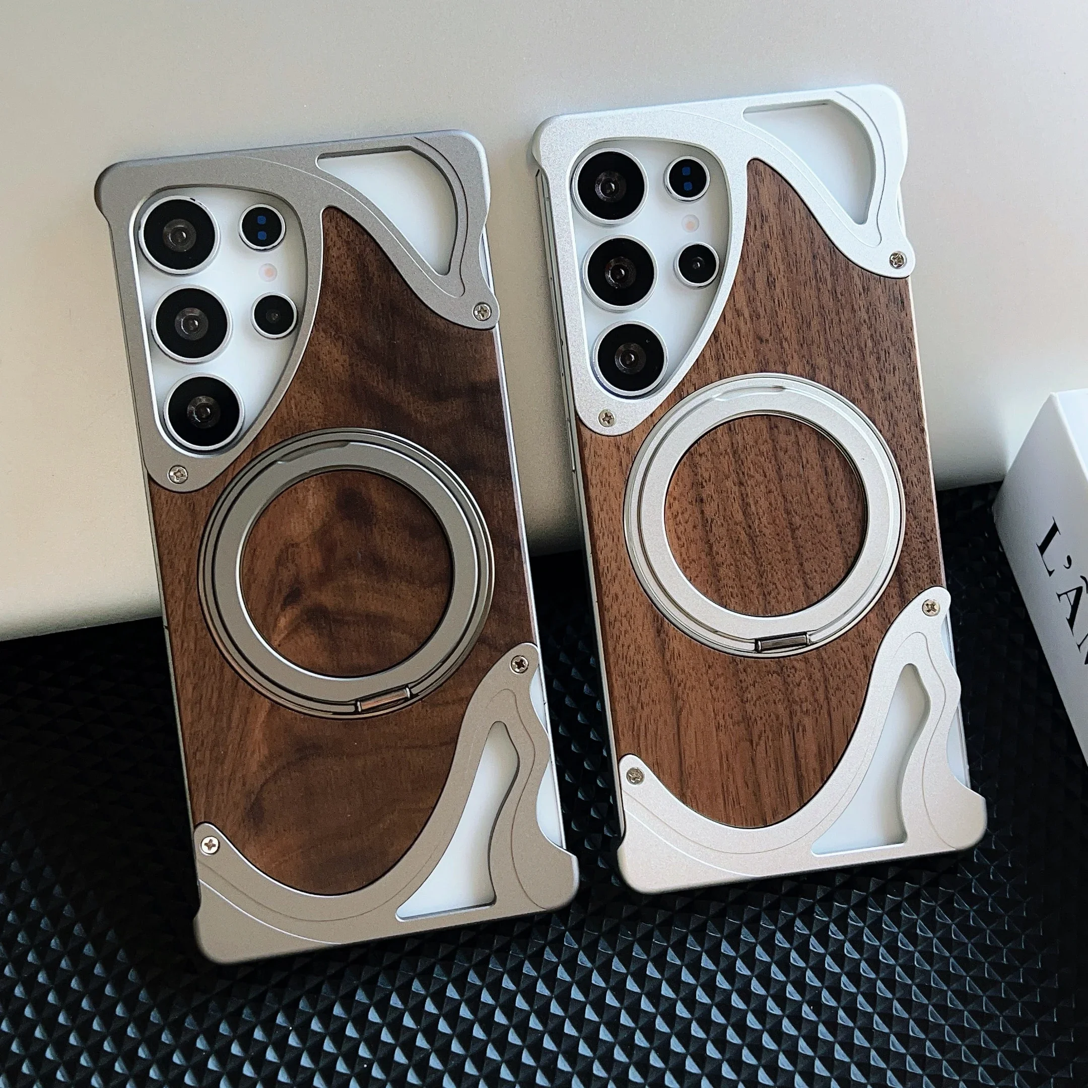 Titanium Metal Magnetic Case For Samsung Galaxy S24 Ultra S25 S23 Ultra Walnut Wood Aluminum Alloy Bumper Rotation Holder Cover
Titanium Metal Magnetic Case For Samsung Galaxy S24 Ultra S25 S23 Ultra Walnut Wood Aluminum Alloy Bumper Rotation Holder Cover