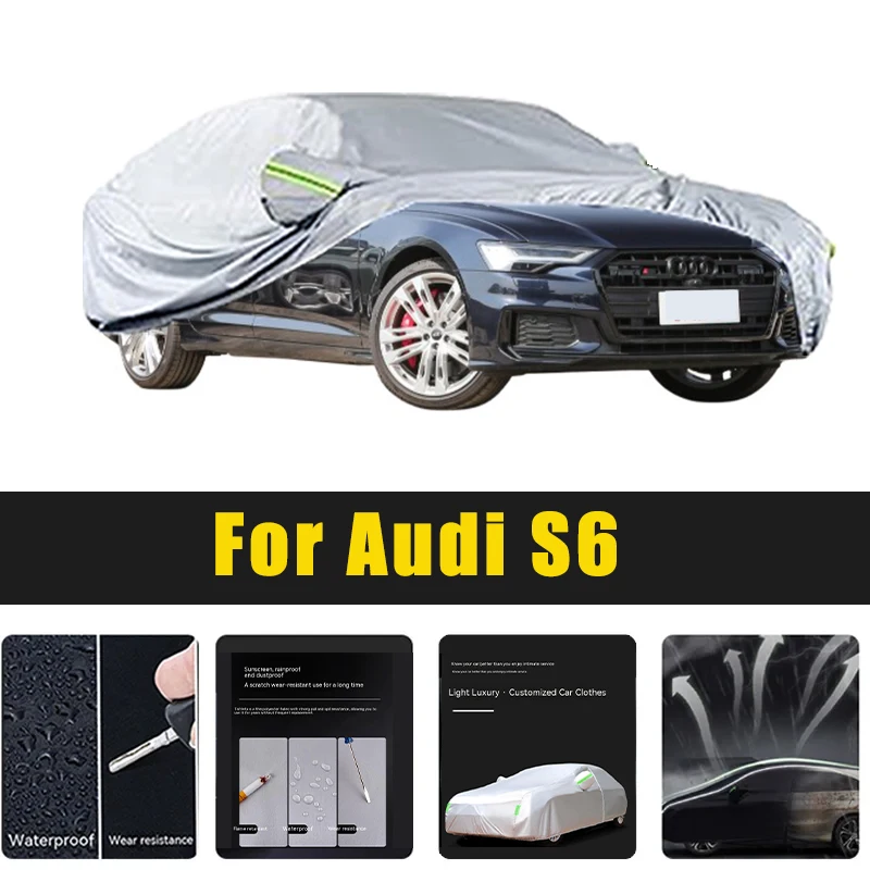 Full Car Covers Outdoor Sun UV Protection Dust Rain Snow Oxford cover Protective For Audi S6 Accessories
Full Car Covers Outdoor Sun UV Protection Dust Rain Snow Oxford cover Protective For Audi S6 Accessories