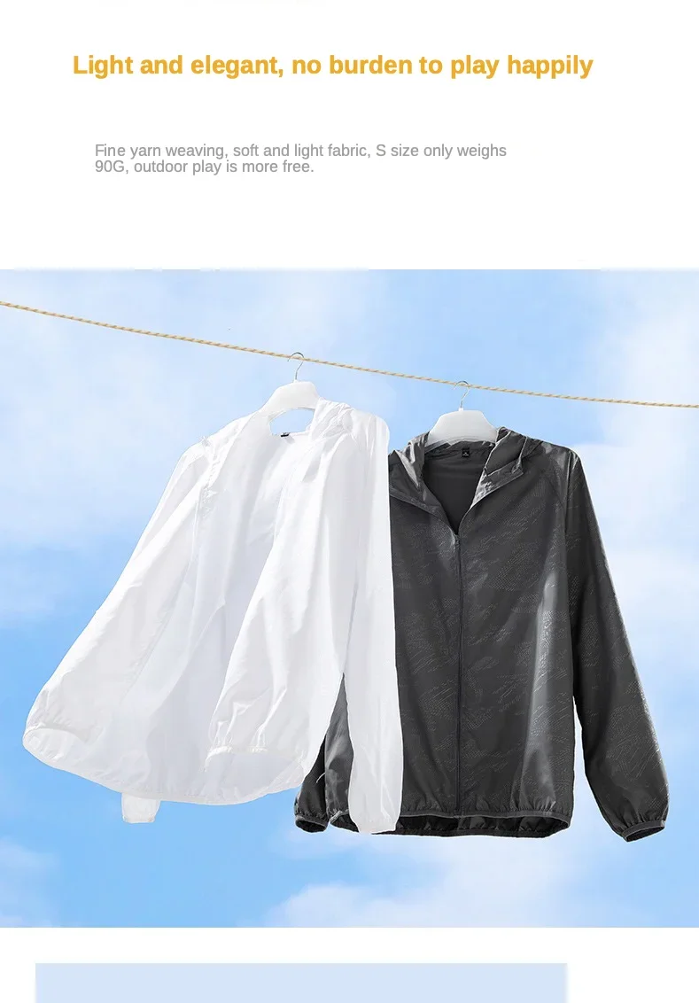 Men Women Sun Protection Unisex Coat Ultra Light Portable Foldable Hooded Windbreaker Jacket Anti UV Waterproof Camping Jacket 35 S34a330aa5bda472cb7b941b365453b20G