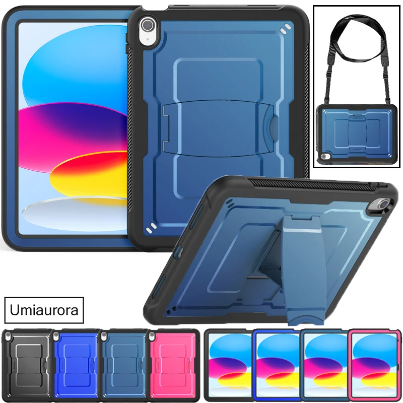 For IPad 7th 8th 9th 10.2 10th 10.9 11th Gen 11 inch A16 Pro 10.5 Shockproof Silicon PC Tablet Case Kickstand Strap Armor Funda
For IPad 7th 8th 9th 10.2 10th 10.9 11th Gen 11 inch A16 Pro 10.5 Shockproof Silicon PC Tablet Case Kickstand Strap Armor Funda