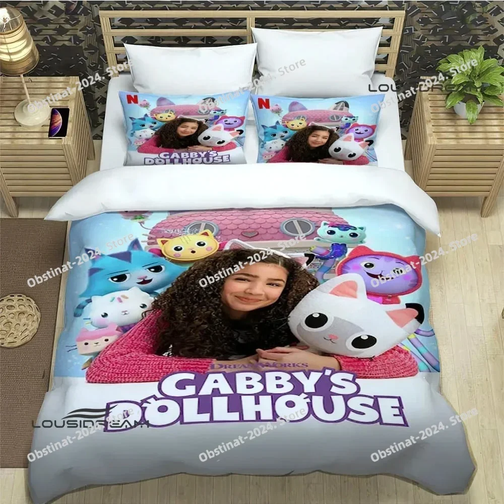 G-Gabby's Dollhouse Bedding Set Printed single Comforter Quilt Bed Cover Duvet Cover Pillow Case 3 Pieces Sets Kids Adult Size
G-Gabby's Dollhouse Bedding Set Printed single Comforter Quilt Bed Cover Duvet Cover Pillow Case 3 Pieces Sets Kids Adult Size