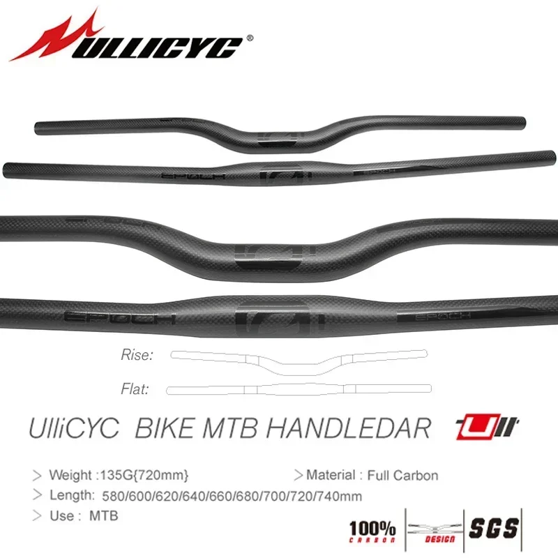 Ullicyc Mountain Bike Carbon Fiber Bike Handlebars Flat Handlebars or Raised Handlebars Mountain Bike Parts, Mountain Bike/Road/
Ullicyc Mountain Bike Carbon Fiber Bike Handlebars Flat Handlebars or Raised Handlebars Mountain Bike Parts, Mountain Bike/Road/