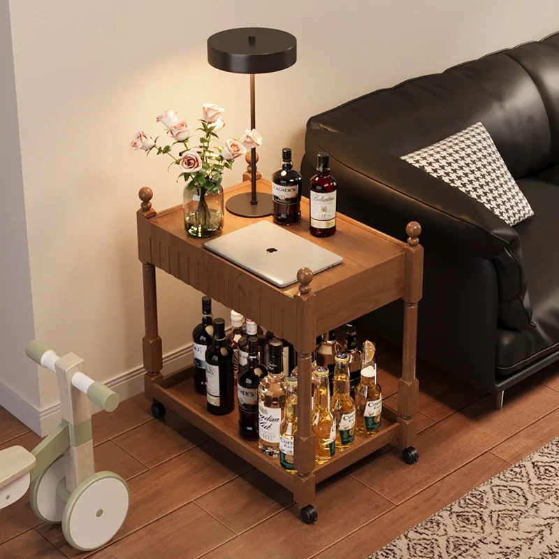 Журнальный столик из цельного дерева с ящиками, компактный боковой шкаф на колесиках для дивана, торцевой столик, винтажные колеса для хранения в гостиной
Журнальный столик из цельного дерева с ящиками, компактный боковой шкаф на колесиках для дивана, торцевой столик, винтажные колеса для хранения в гостиной