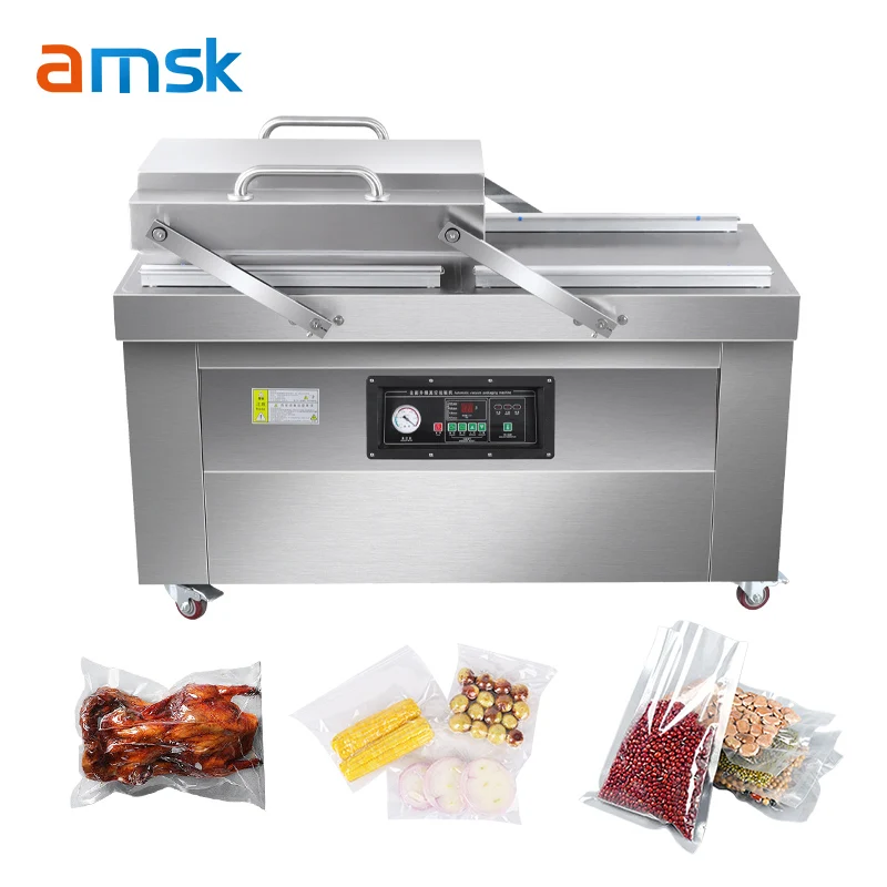 DZ-500 Industrial Double Chamber Sweet Corn Sausage Meat Sandwich Bean Vacuum Sealer Packing Machine for Food Storage
DZ-500 Industrial Double Chamber Sweet Corn Sausage Meat Sandwich Bean Vacuum Sealer Packing Machine for Food Storage