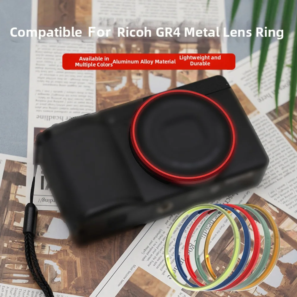 Декоративное кольцо. Стильное металлическое декоративное кольцо для Ricoh-GR4: улучшите своему камеру. Деталь для фотокамеры бытовой электроники.
Декоративное кольцо. Стильное металлическое декоративное кольцо для Ricoh-GR4: улучшите своему камеру. Деталь для фотокамеры бытовой электроники.
