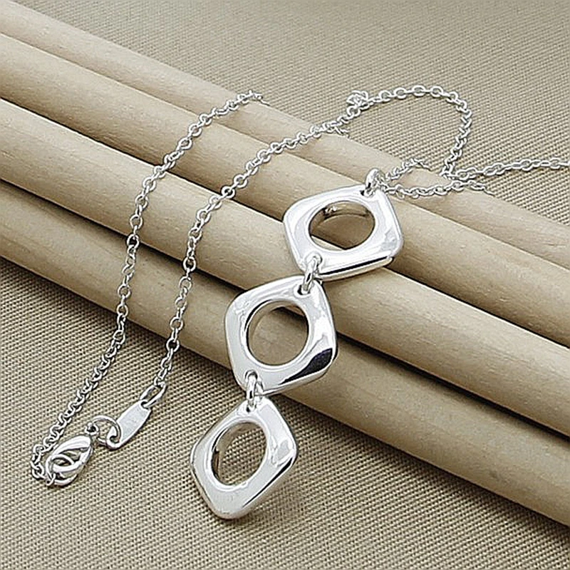 Wholesale High Quality 925 Sterling Silver Necklace Pendant For Women Exquisite Student Girlfriend Jewelry Accessories Wedding 
Wholesale High Quality 925 Sterling Silver Necklace Pendant For Women Exquisite Student Girlfriend Jewelry Accessories Wedding