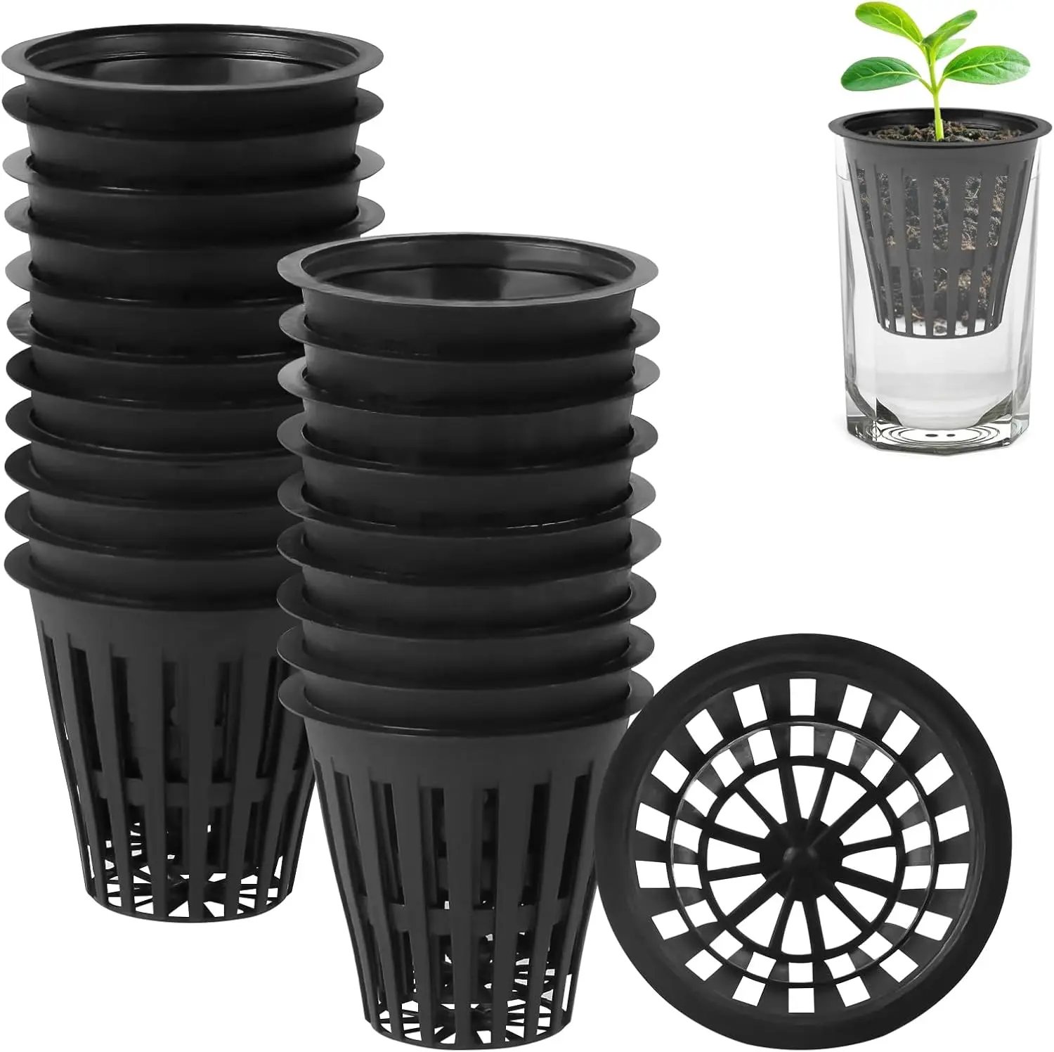 MIDELONG 20PCS 2 inch Net Pots, Net Cups, Pots Plant Containers Jar Bucket Vegetable Gardening Basket Slotted Mesh Pot Cups for
MIDELONG 20PCS 2 inch Net Pots, Net Cups, Pots Plant Containers Jar Bucket Vegetable Gardening Basket Slotted Mesh Pot Cups for