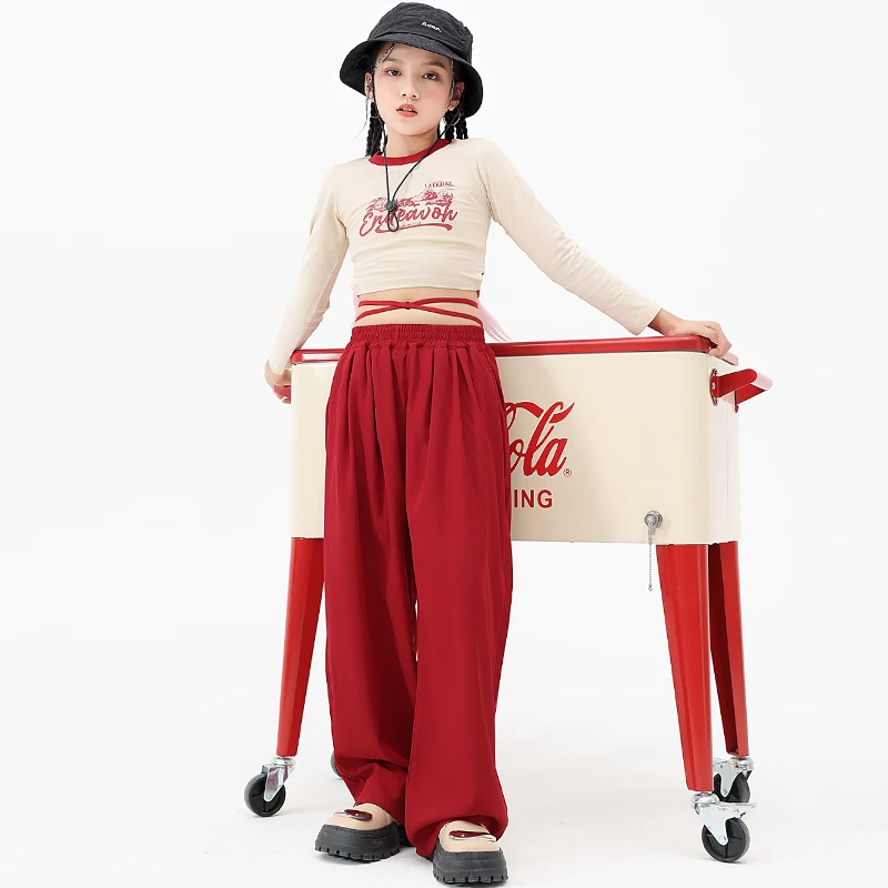 Kids Ballroom Hip Hop Clothing Crop Tank Sweatshirt Streetwear Red Pants for Girl Modern Jazz Dance Costume Stage Wear Clothes
Kids Ballroom Hip Hop Clothing Crop Tank Sweatshirt Streetwear Red Pants for Girl Modern Jazz Dance Costume Stage Wear Clothes