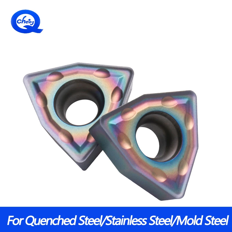 WCMX030204-FN Высокоскоростные сверхмощные сверлильные вставки Цветное PVD-покрытие Вставки из закаленной стали из нержавеющей стали Подходят для OEM 
WCMX030204-FN Высокоскоростные сверхмощные сверлильные вставки Цветное PVD-покрытие Вставки из закаленной стали из нержавеющей стали Подходят для OEM