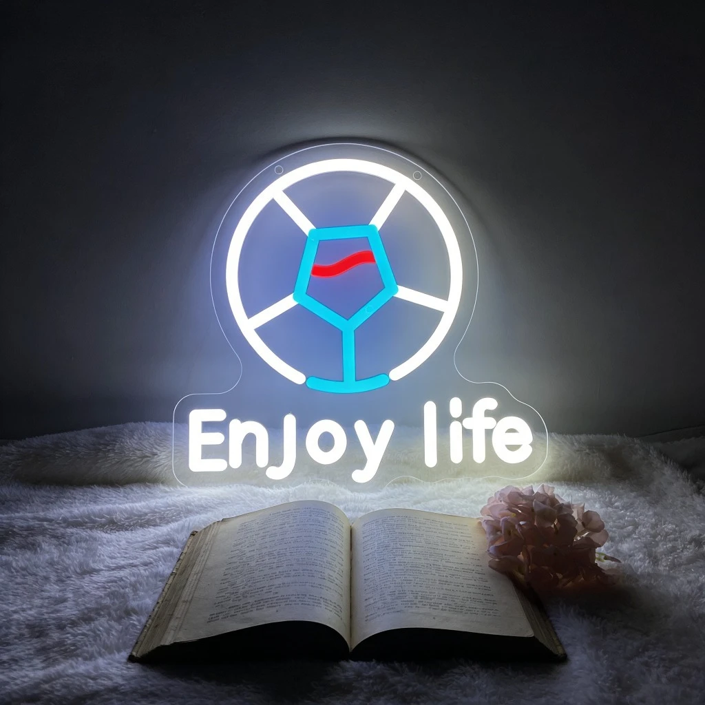 Неоновая вывеска «Enjoy Life»: светодиодный декор для дома, бара, кафе, гостиной. Романтическое освещение для создания расслабляющей атмосферы. Идея подарка.
Неоновая вывеска «Enjoy Life»: светодиодный декор для дома, бара, кафе, гостиной. Романтическое освещение для создания расслабляющей атмосферы. Идея подарка.