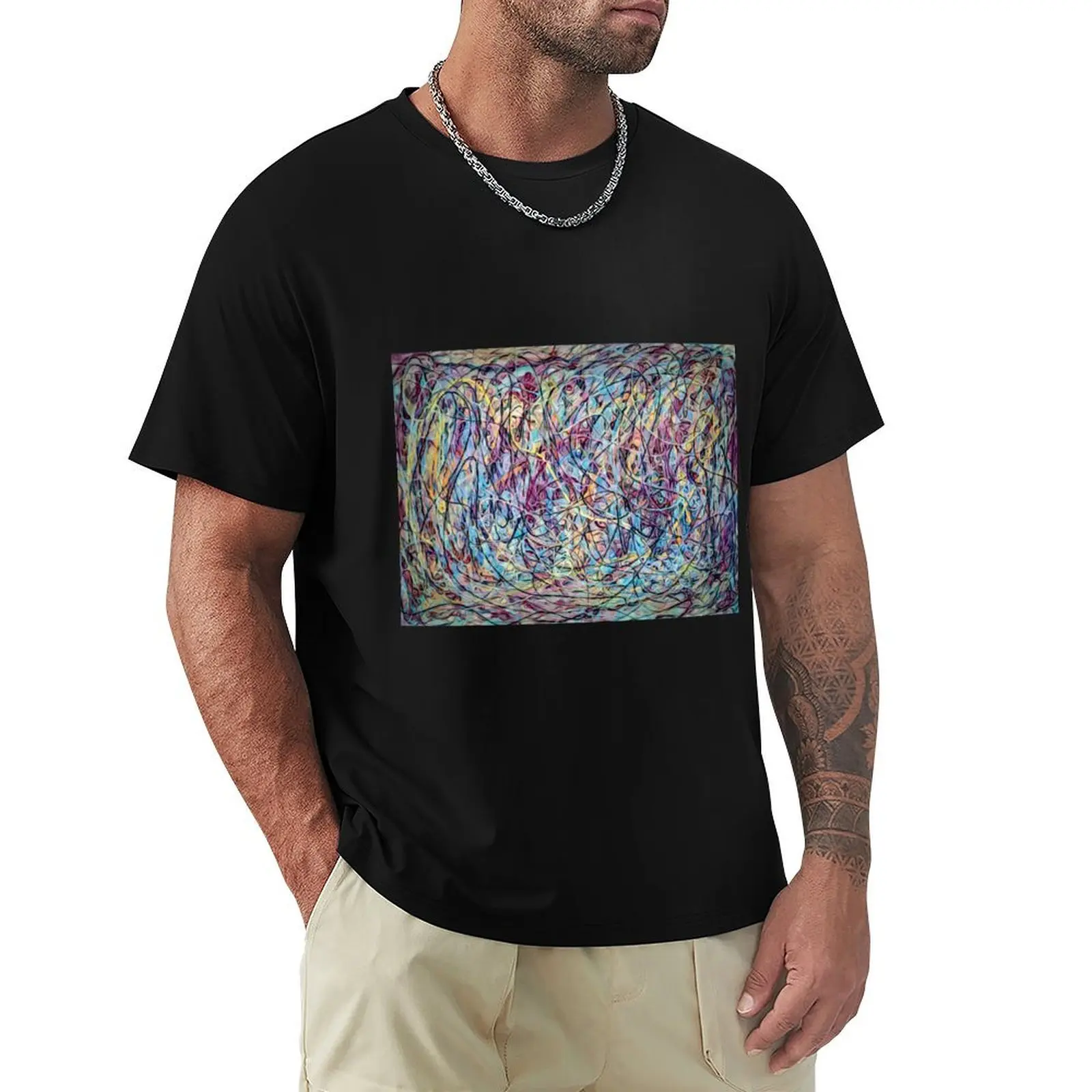 Colorful Jackson Pollock Style Abstract Designed T-Shirt Performance Workout Short Sleeve Tee
Colorful Jackson Pollock Style Abstract Designed T-Shirt Performance Workout Short Sleeve Tee