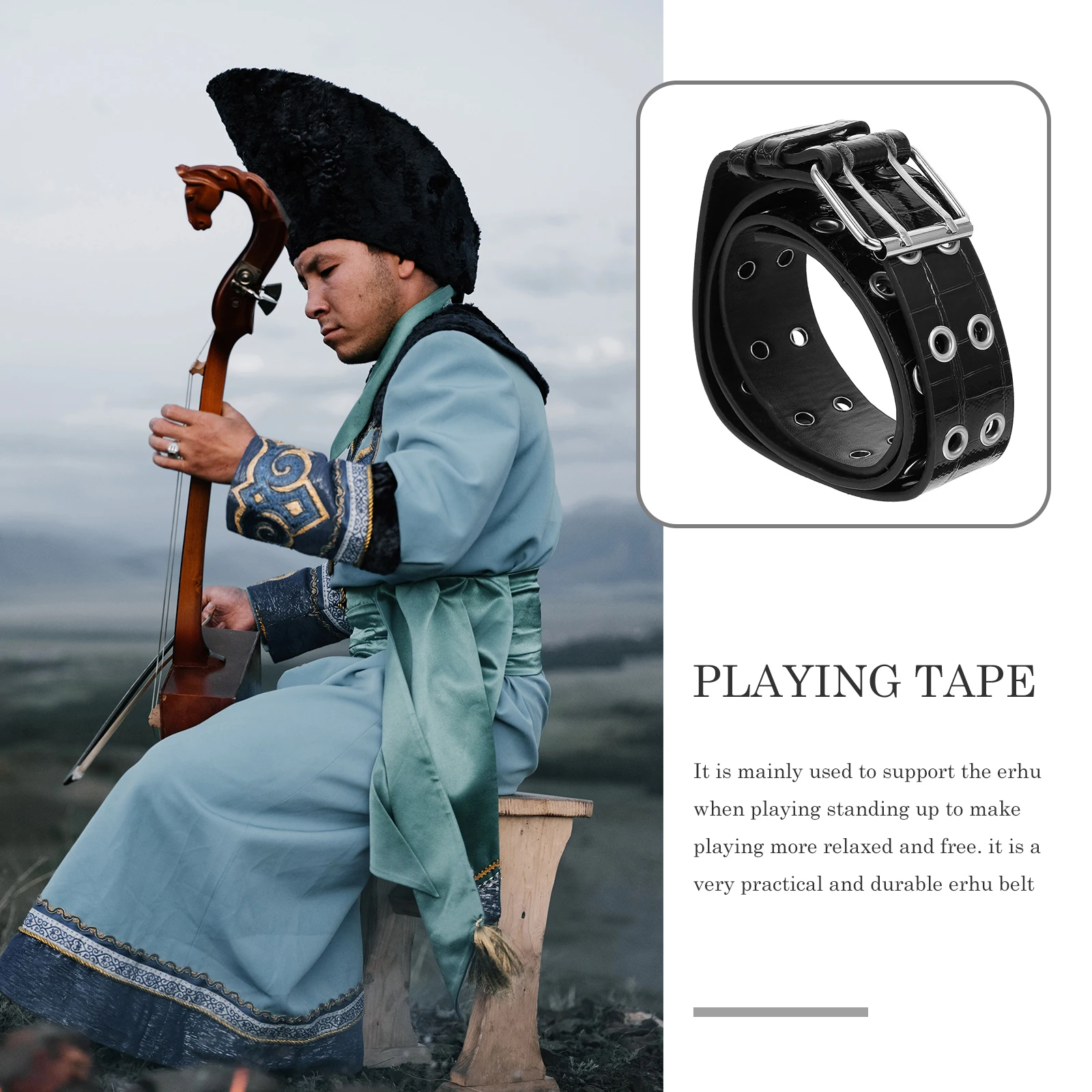 1Pc Premium PU Leather Erhu Performance Belt Unique Design Adjustable Waist Support
1Pc Premium PU Leather Erhu Performance Belt Unique Design Adjustable Waist Support