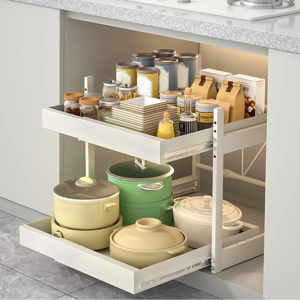Pull out Cabinet Organizer 2 Tier Under Sink Organizer Expandable Slide Out Metal Kitchen Cabinet Organizer Shelf for Pantry
Pull out Cabinet Organizer 2 Tier Under Sink Organizer Expandable Slide Out Metal Kitchen Cabinet Organizer Shelf for Pantry