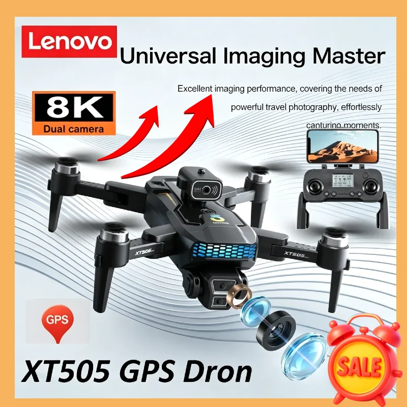 Lenovo XT505 5G GPS Optical Flow Brushless Foldable Drone Dual WiFi Professional Camera RC Quadcopter
Lenovo XT505 5G GPS Optical Flow Brushless Foldable Drone Dual WiFi Professional Camera RC Quadcopter