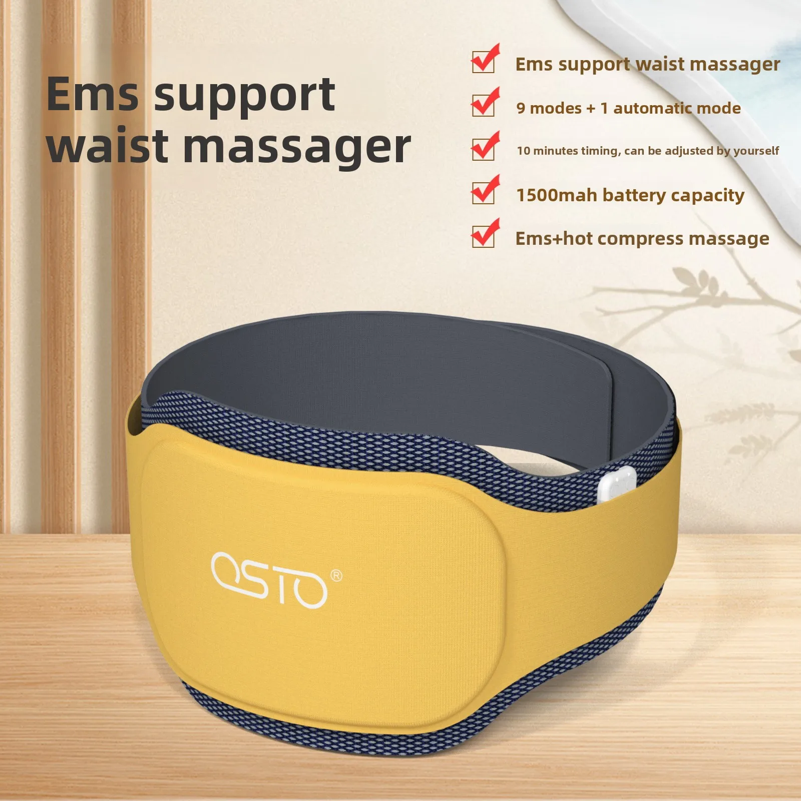 Hot Compress EMS Waist Massager, Abdominal Health, Heating, Sweating Massage, Shaping Belt, Support Waist Circumference
Hot Compress EMS Waist Massager, Abdominal Health, Heating, Sweating Massage, Shaping Belt, Support Waist Circumference