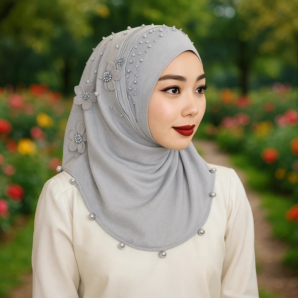 Sun Protection Elegant Headband Hat Solid Color Top Knot Head Wrap Cap Soft Shawl Cap Islamic Headscarf Ladies Hair Cover
Sun Protection Elegant Headband Hat Solid Color Top Knot Head Wrap Cap Soft Shawl Cap Islamic Headscarf Ladies Hair Cover