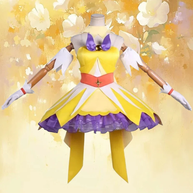 Anime Cure Twinkle Cosplay Costume Yellow Lolita Dress Princess Dresses with Accessories Full Set Role Play Outfit for Women
Anime Cure Twinkle Cosplay Costume Yellow Lolita Dress Princess Dresses with Accessories Full Set Role Play Outfit for Women