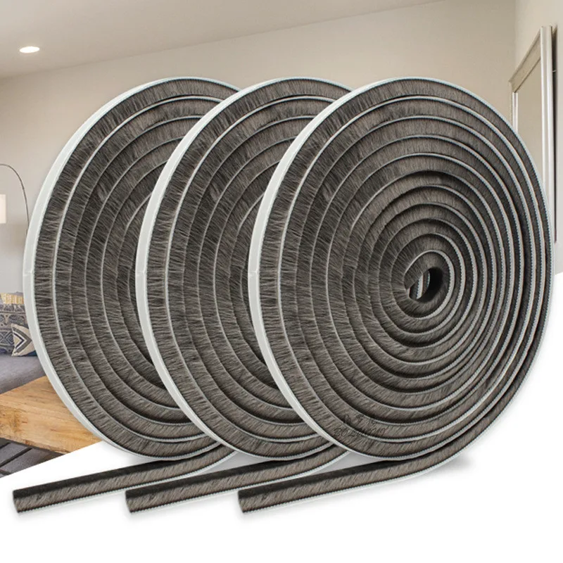 10M Brush Strip Self Adhesive Door Window Sealing Strip Home Door Window Sound Insulation Seal Film Door Swal Weather Strip
10M Brush Strip Self Adhesive Door Window Sealing Strip Home Door Window Sound Insulation Seal Film Door Swal Weather Strip
