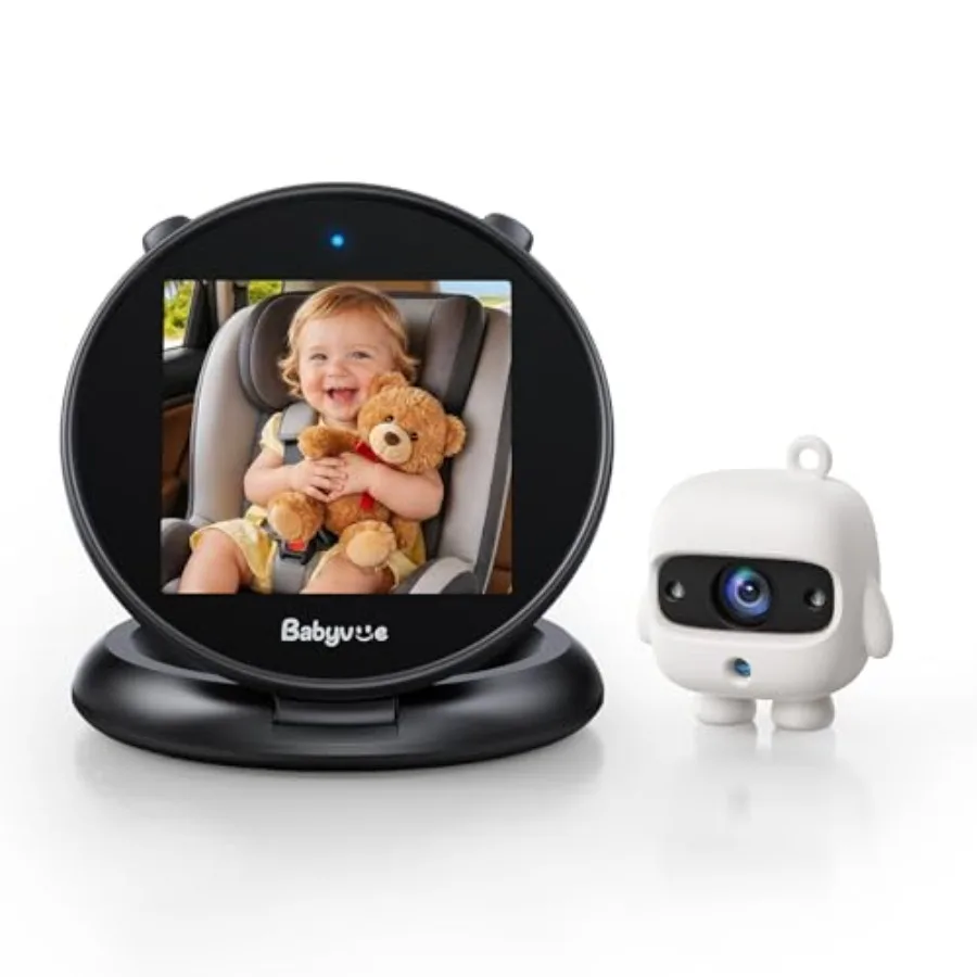 Baby Car Monitor for Rear-Facing Baby: Minimalist Foldable Screen, 1080P HD, No-Glow Night Vision, 3X Zoom, Auto-Brightness, 36
Baby Car Monitor for Rear-Facing Baby: Minimalist Foldable Screen, 1080P HD, No-Glow Night Vision, 3X Zoom, Auto-Brightness, 36