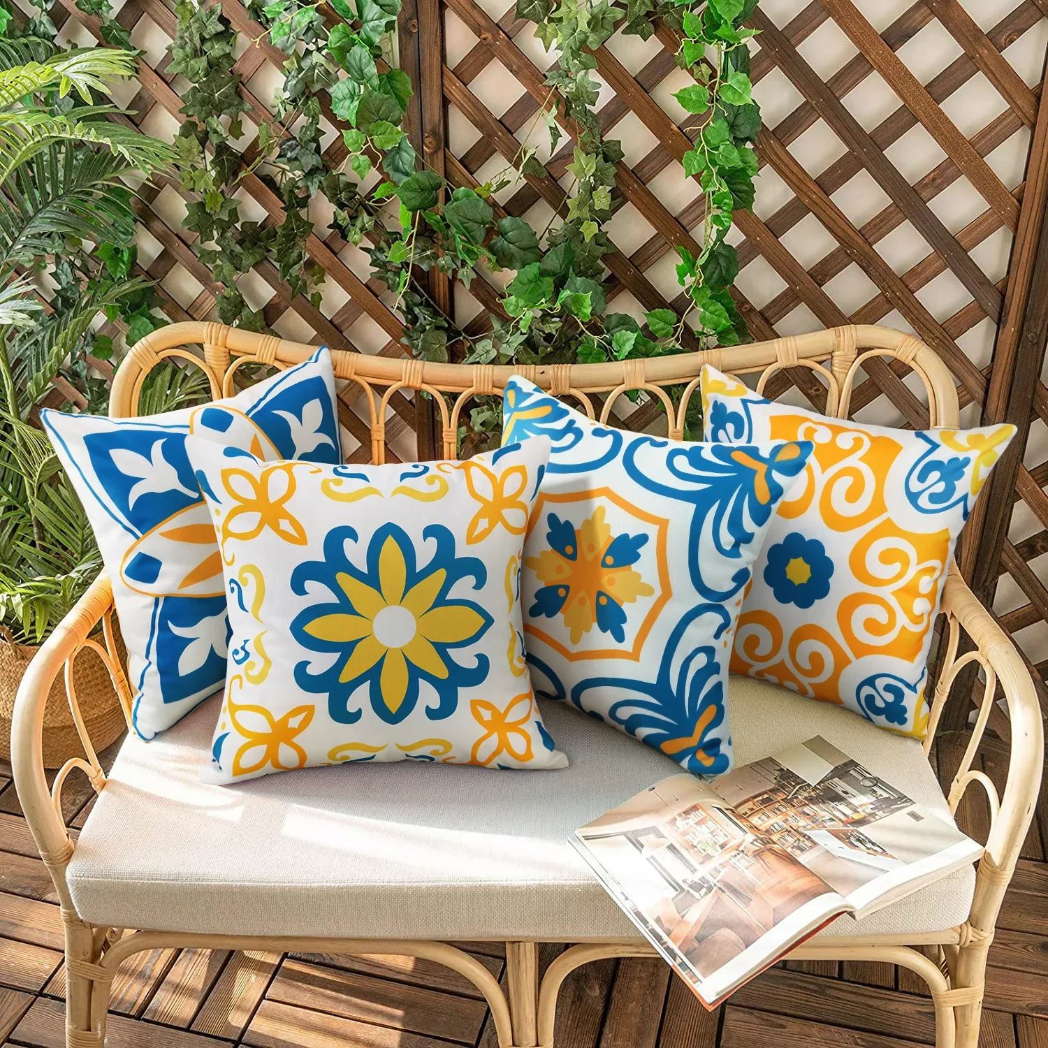2-Piece Waterproof Cushion Cover for Outdoor Geometric Print Stain Garden Resistant Pillow Case Modern Pillow Cover for Sofa
2-Piece Waterproof Cushion Cover for Outdoor Geometric Print Stain Garden Resistant Pillow Case Modern Pillow Cover for Sofa