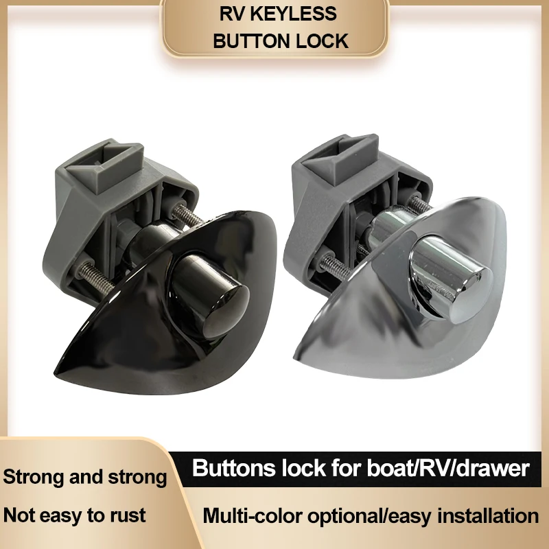 Universal Push Button Lock Fit RV Motorhome Caravan Yacht Drawer Hanging Cabinet Lock
Universal Push Button Lock Fit RV Motorhome Caravan Yacht Drawer Hanging Cabinet Lock
