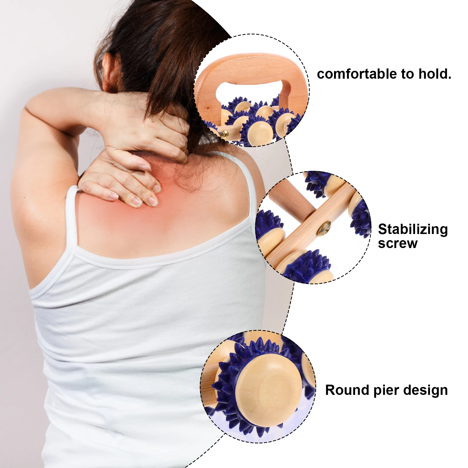 1pc Whole Body Massager Roller Lightweight Portable Handle For Skin Lifting Firming Anti-Cellulite Handheld Body
1pc Whole Body Massager Roller Lightweight Portable Handle For Skin Lifting Firming Anti-Cellulite Handheld Body